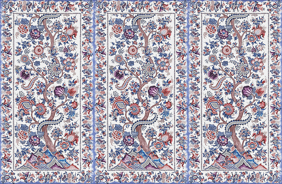 Metropolitan Palampore | Mural - Red Multi