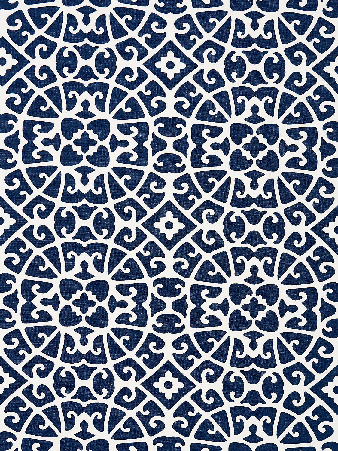 Anshun Lattice - Indigo - Scalamandre Fabric