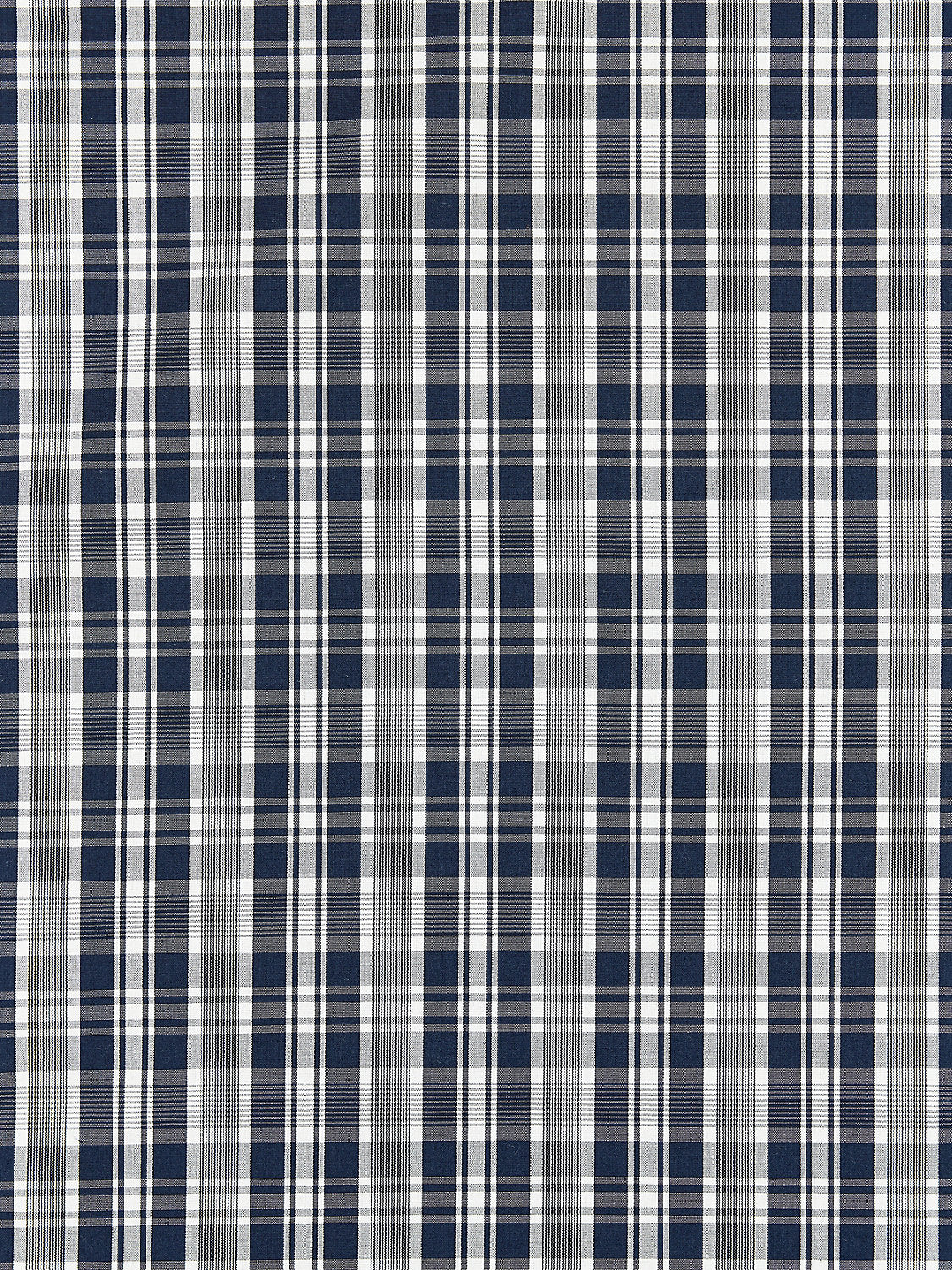 Preston Cotton Plaid - Navy