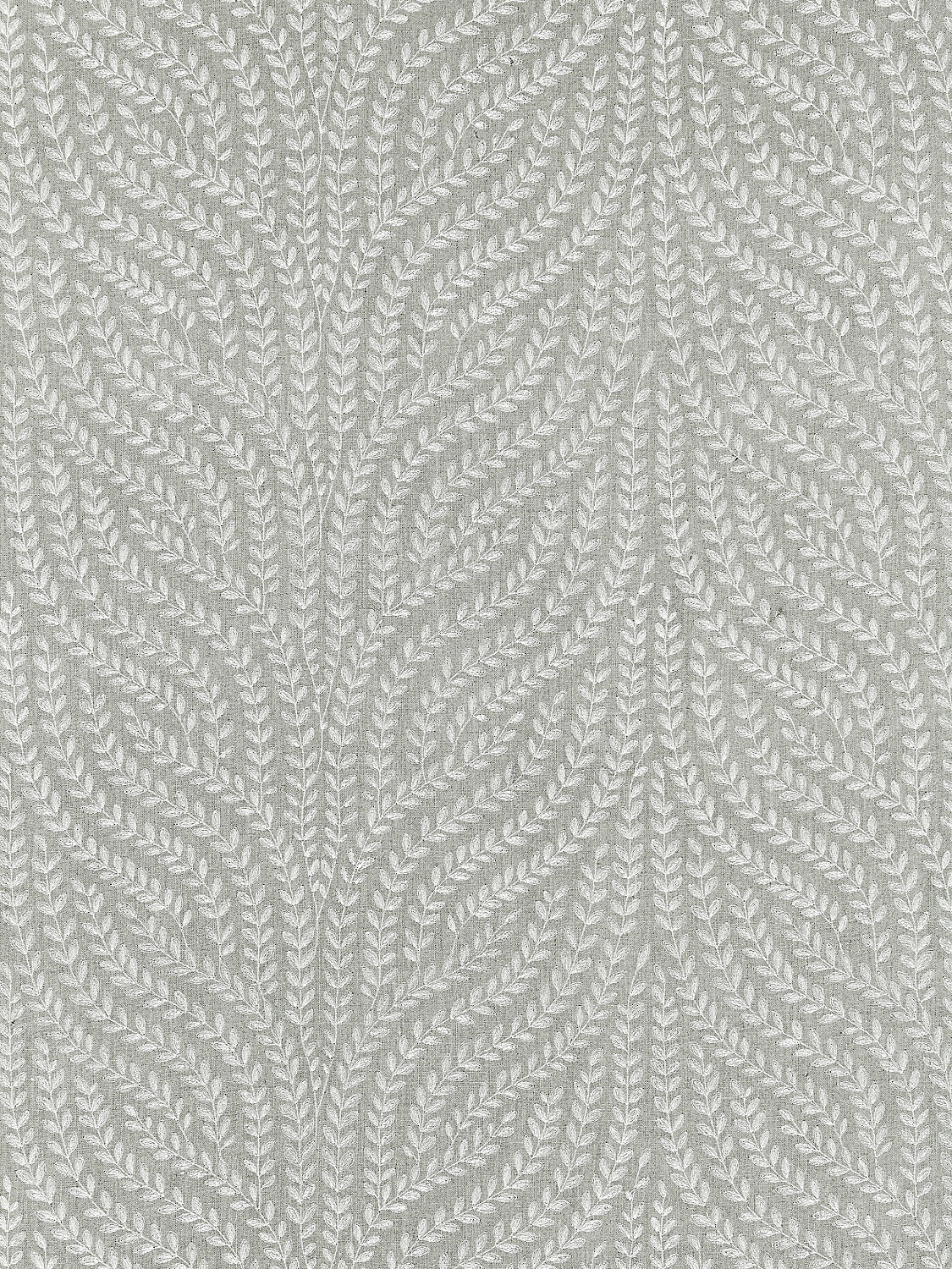 Willow Vine Embroidery - French Grey - Scalamandre Tela