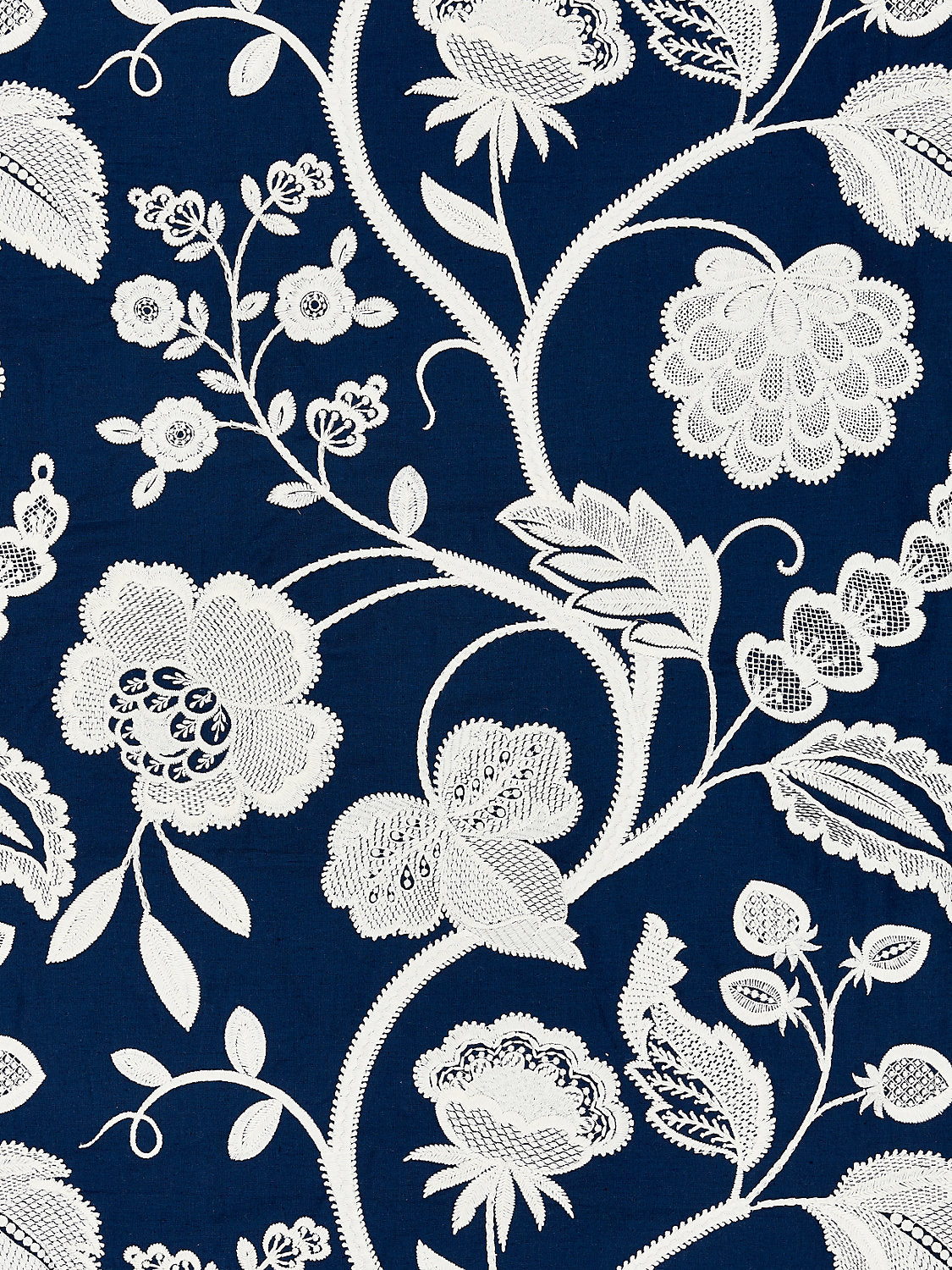 Kensington Embroidery - Navy