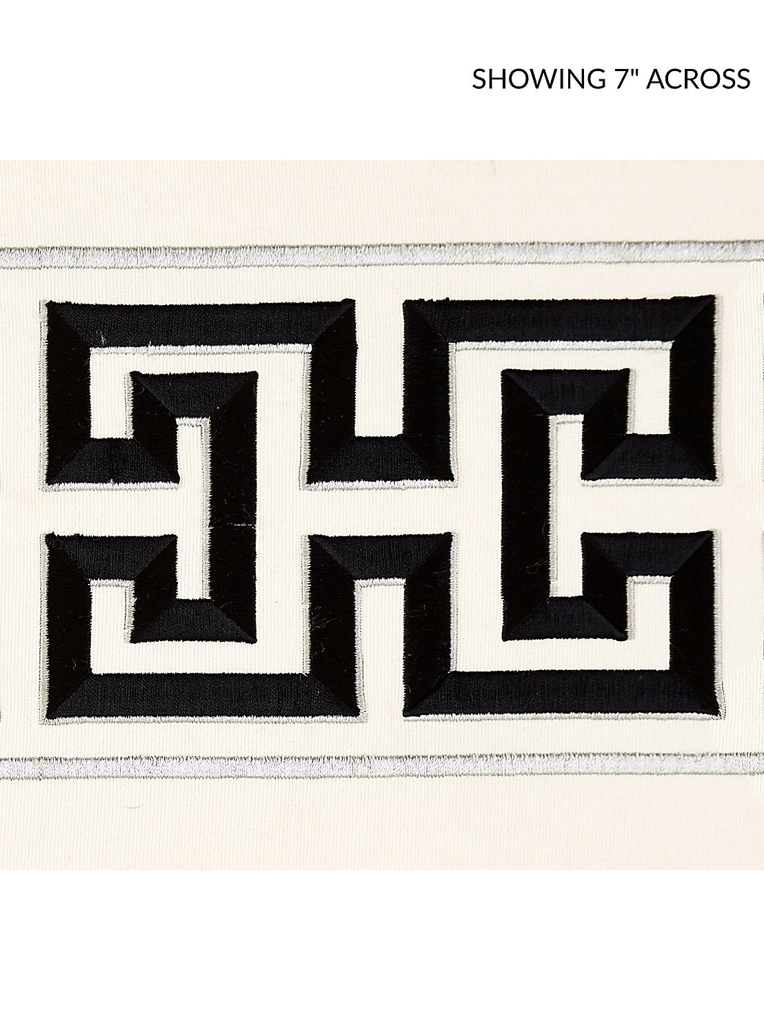 Imperial Embroidered Tape - Noir - Scalamandre Trim