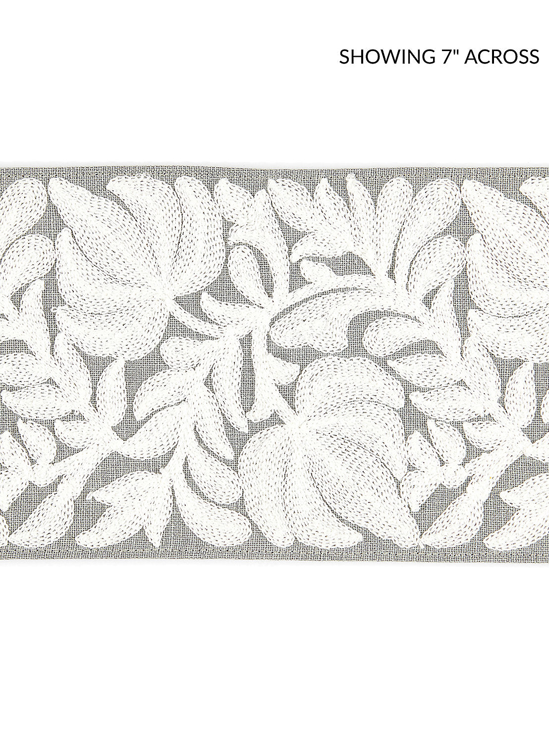 Coventry Embroidered Tape - French Grey - Scalamandre Trim
