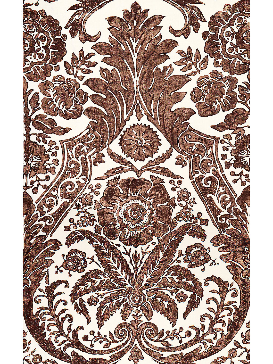 Luciana Damask Print - Espresso