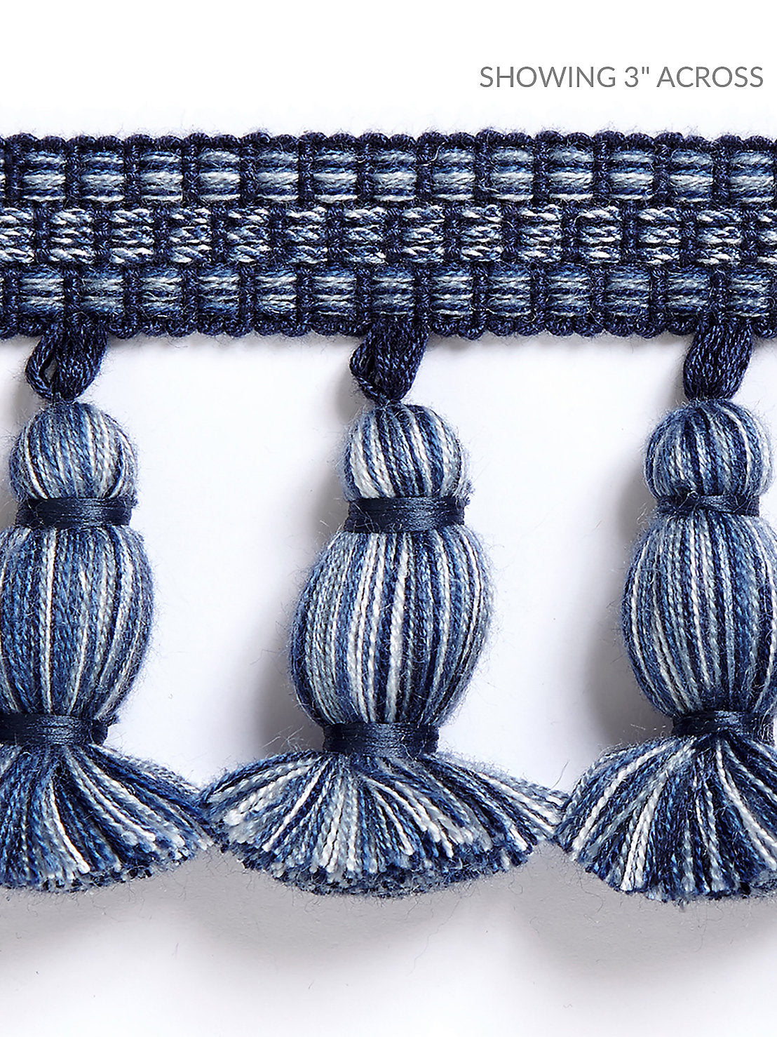 Halsey Onion Fringe - Indigo - Scalamandre Trim