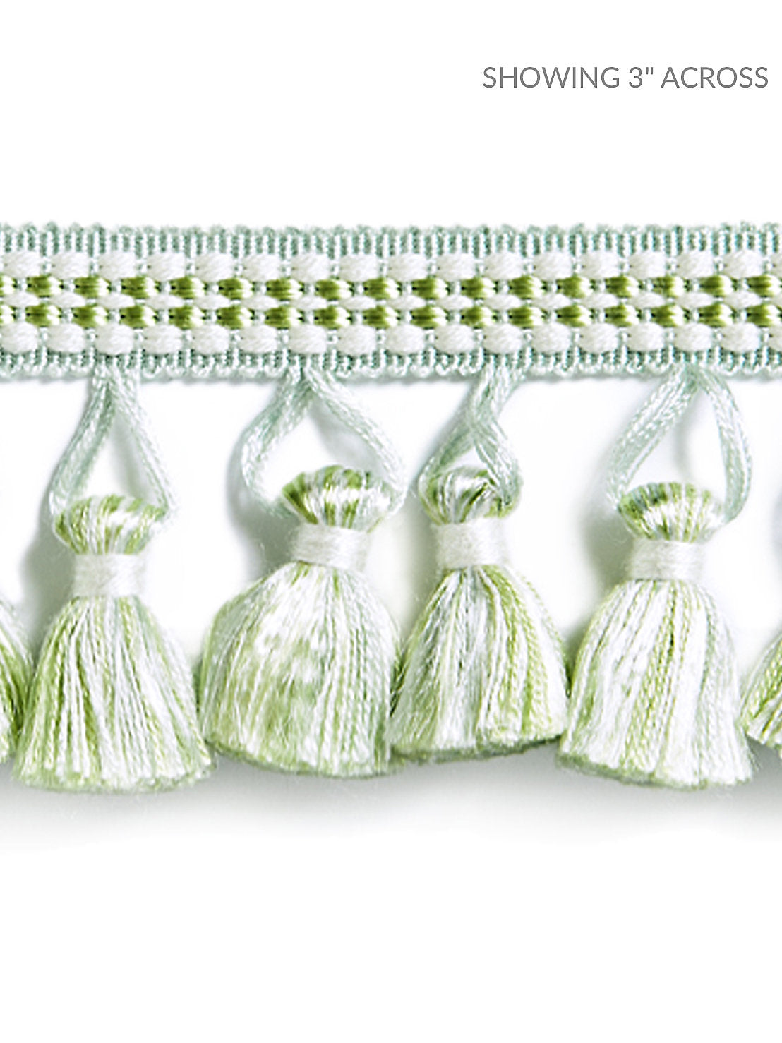 Plaza Tassel Fringe - Pistachio - Scalamandre Recortar