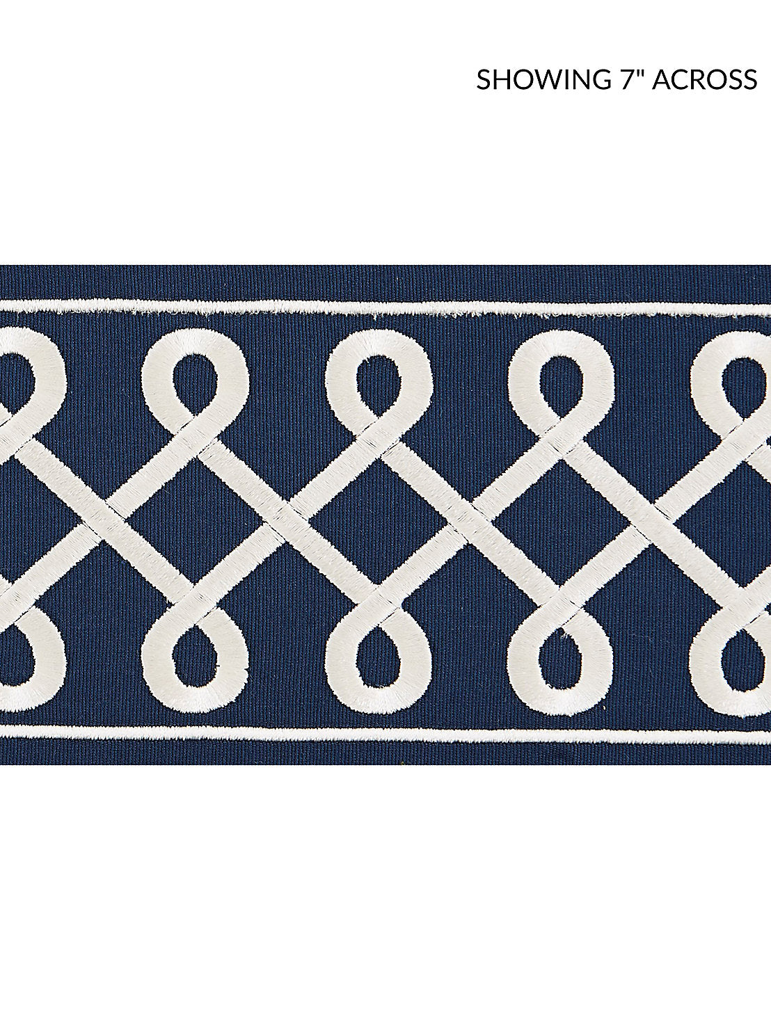 Soutache Embroidered Tape - Navy - Scalamandre Trim