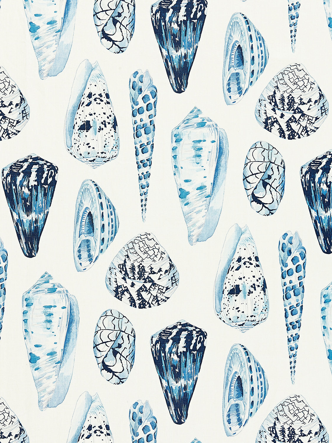 Coquina Linen Print - Porcelain - Scalamandre Fabric