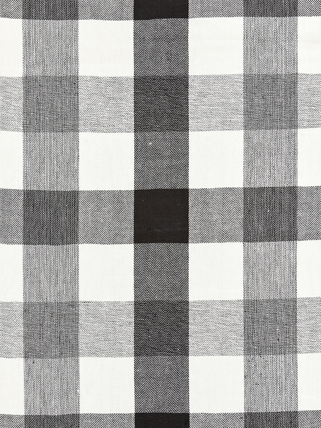 Westport Linen Plaid - Noir - Scalamandre Fabric