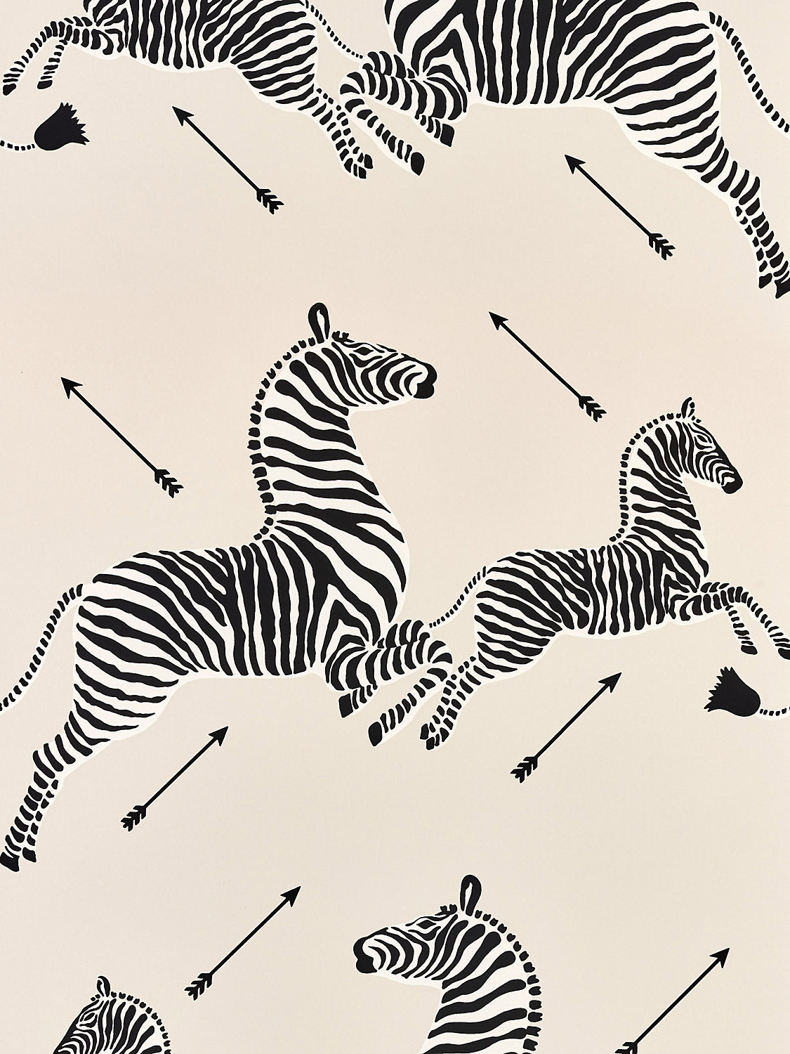 Zebras | Wallpaper - Sandstone
