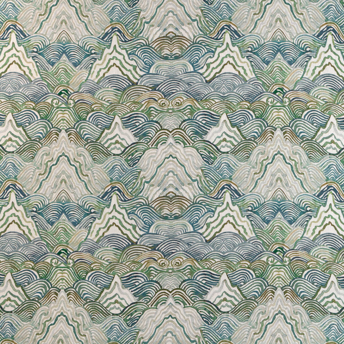 Shangri La - Verde - KRAVET COUTURE Fabric