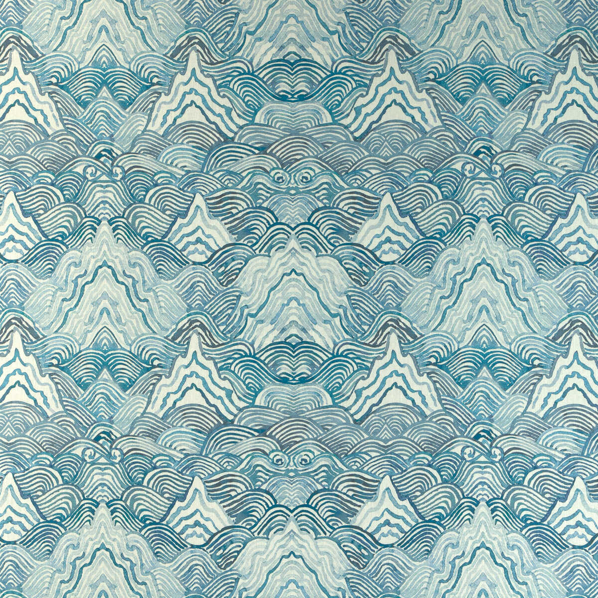 Shangri La - Indigo - KRAVET COUTURE Fabric