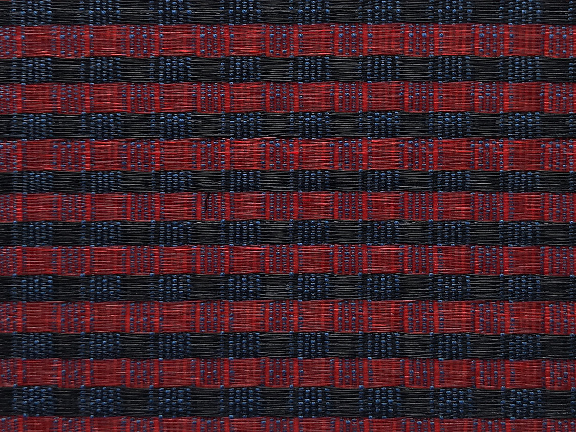 Dales Horsehair - Blue / Red / Black - Scalamandre Fabric