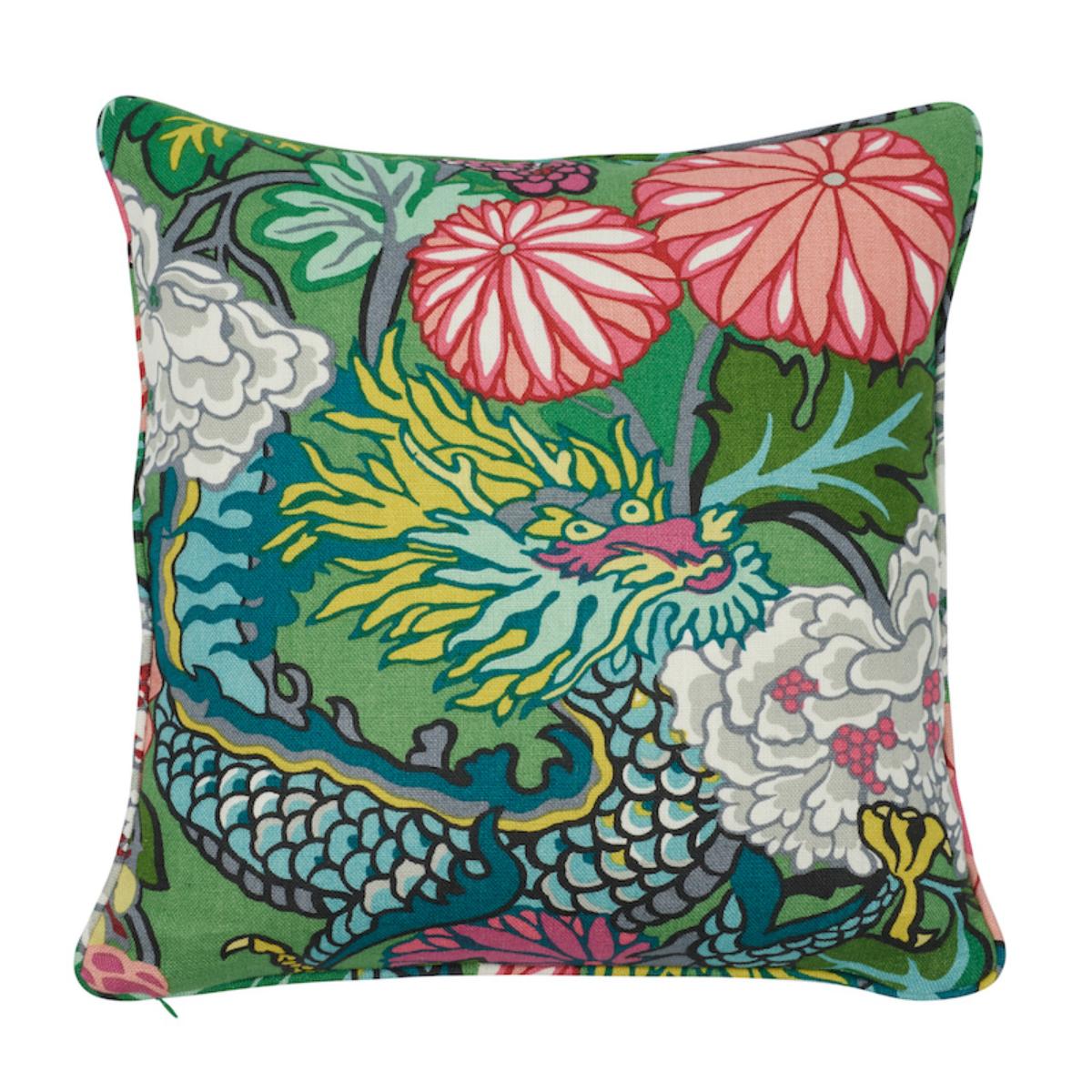 Chiang Mai Dragon - Jade - SO17327704 - 18" x 18" - Schumacher Pillow