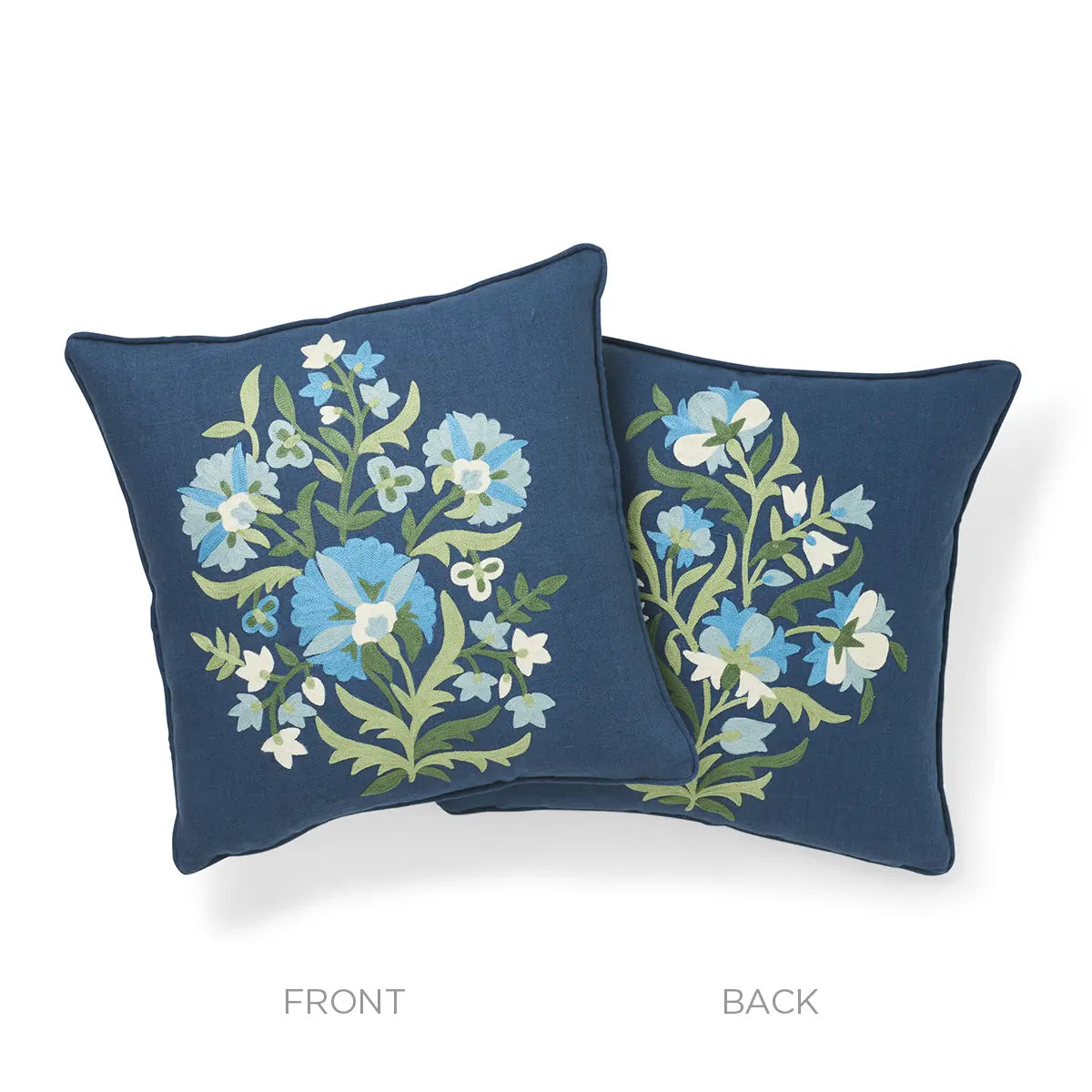 Schumacher Pillow – Antalya Medallian – Aegean - SO7574004 - 18" x 18"