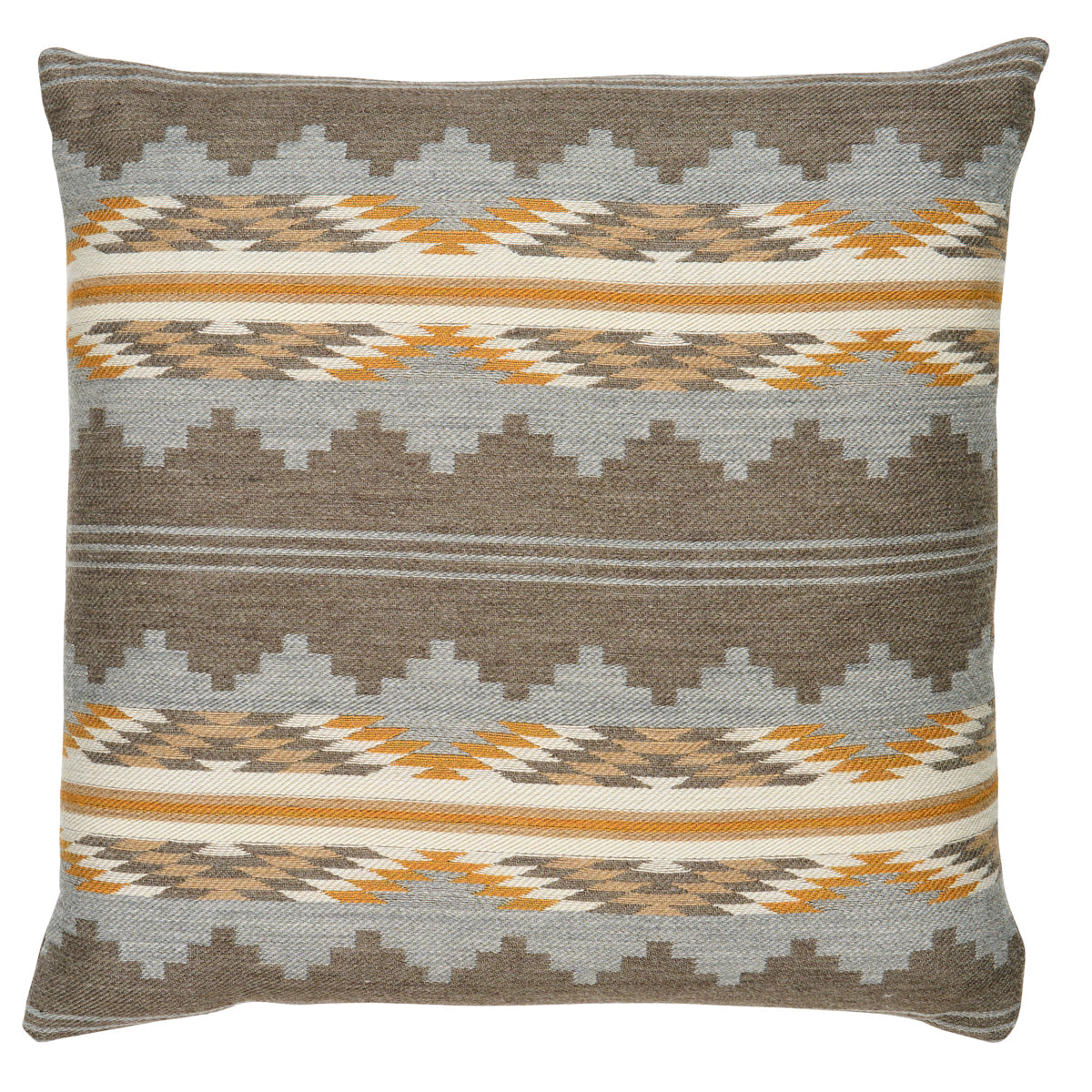 Schumacher Monsoon Pillow pillow in Neutral, 22" x 22"