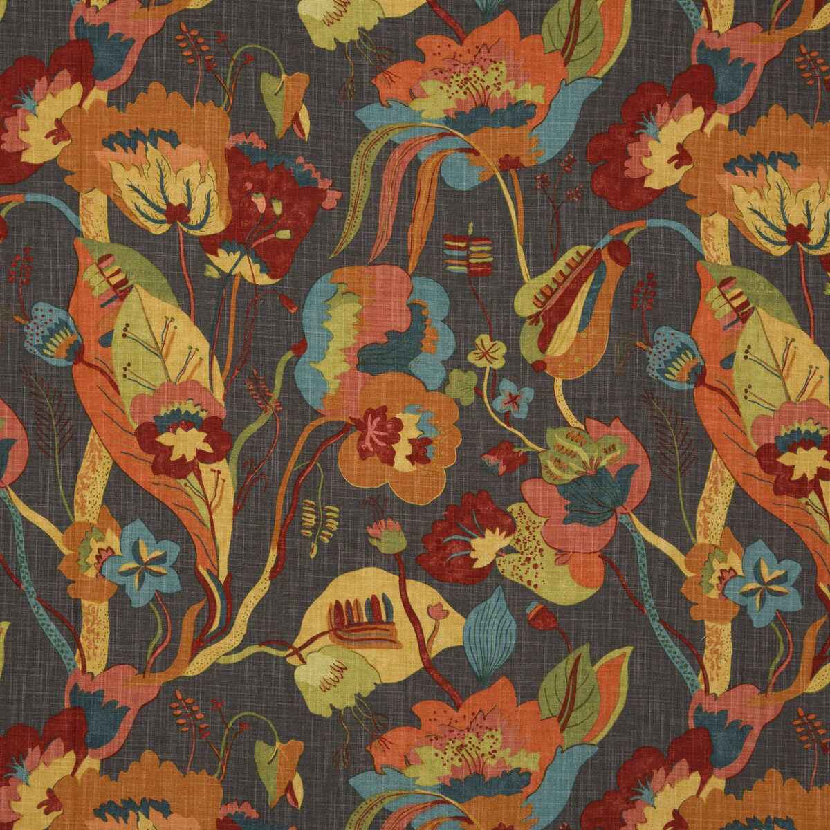 California-Spice-Charcoal-G-P-J-Baker-Fabric