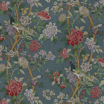Hydrangea-Bird-Special-Indigo-G-P-J-Baker-Fabric