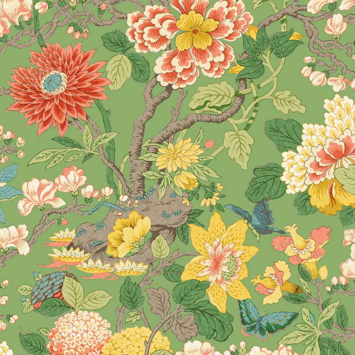 Little-Magnolia-Emerald-G-P-J-Baker-Wallpaper