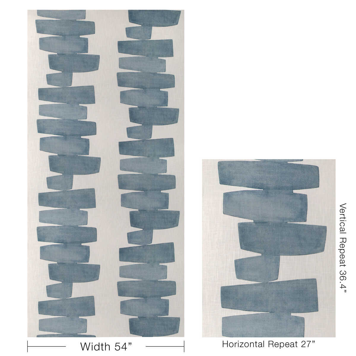 Stacked - Slate - KRAVET COUTURE Tela