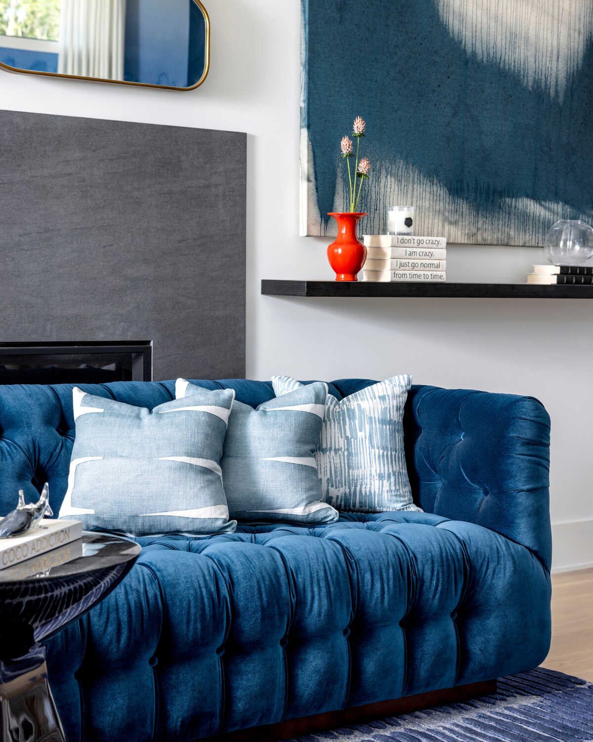 Stacked - Slate - KRAVET COUTURE Tela
