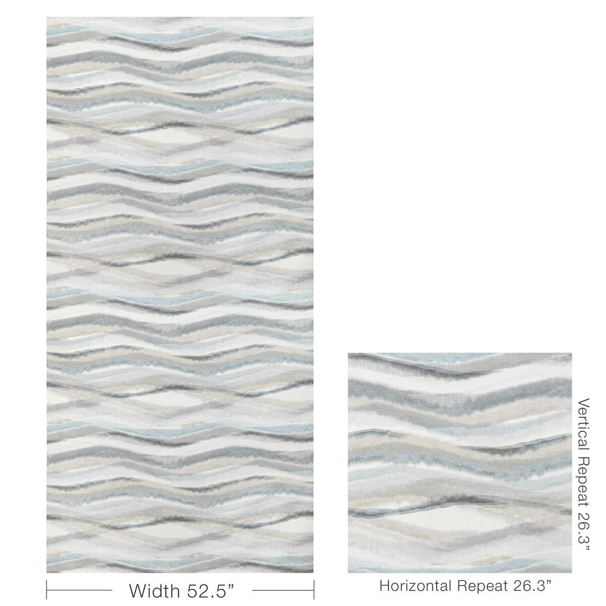 Striate - Mist - KRAVET COUTURE Fabric