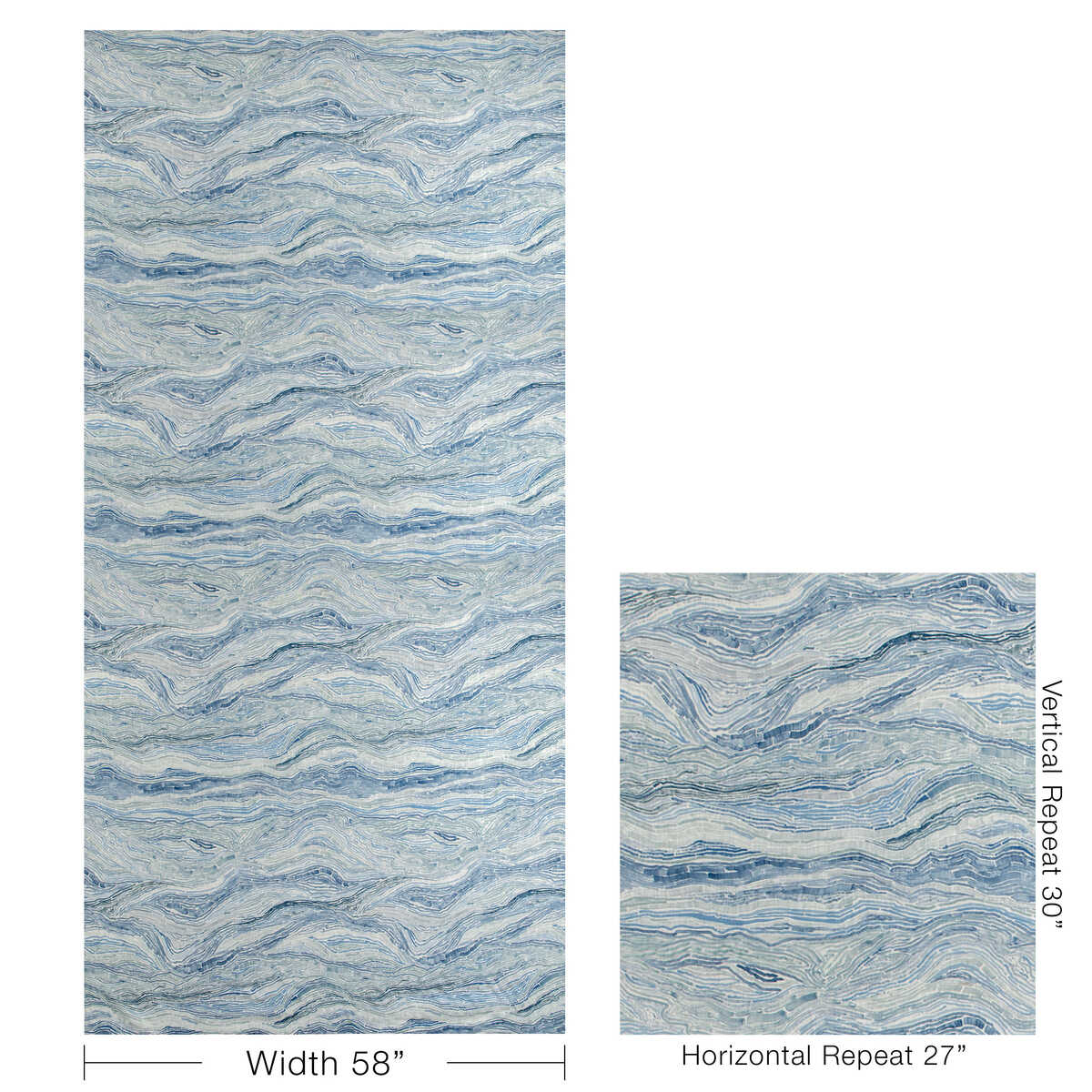 Swami - Marine - KRAVET COUTURE Tela