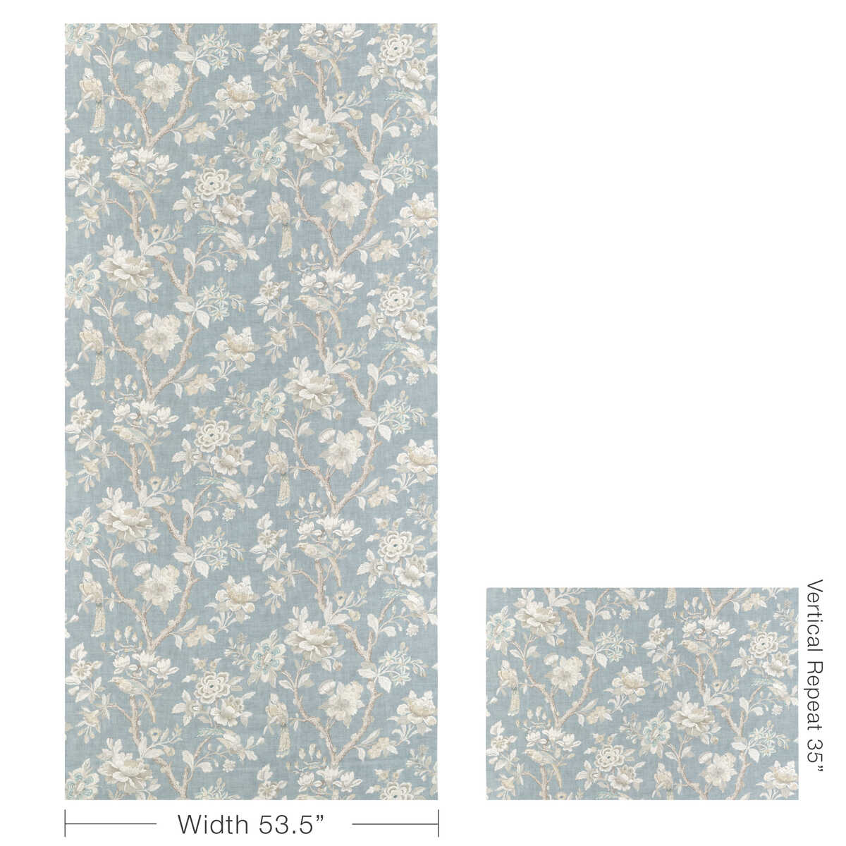 Symphony - Cornflower - KRAVET COUTURE Fabric