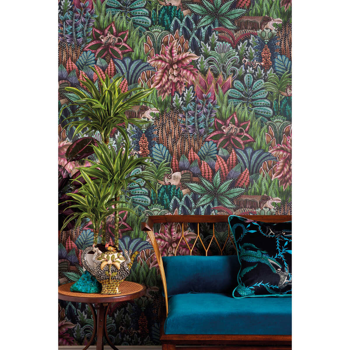 Singita - Dark Blue - COLE & SON Wallpaper
