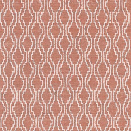 Color: Orange Coral Rust, Material: 100% Sunbrella Acrylic, Mildew Resistant: Yes, Pattern Direction: Left to Right, Recommended Use: Indoor Outdoor Upholstery Cushion Pillow Drapery, Warranty: 5 Year, Water Repellent: Yes, Width: 54", Type: Pattern, Repeat: 14Vx20.4H