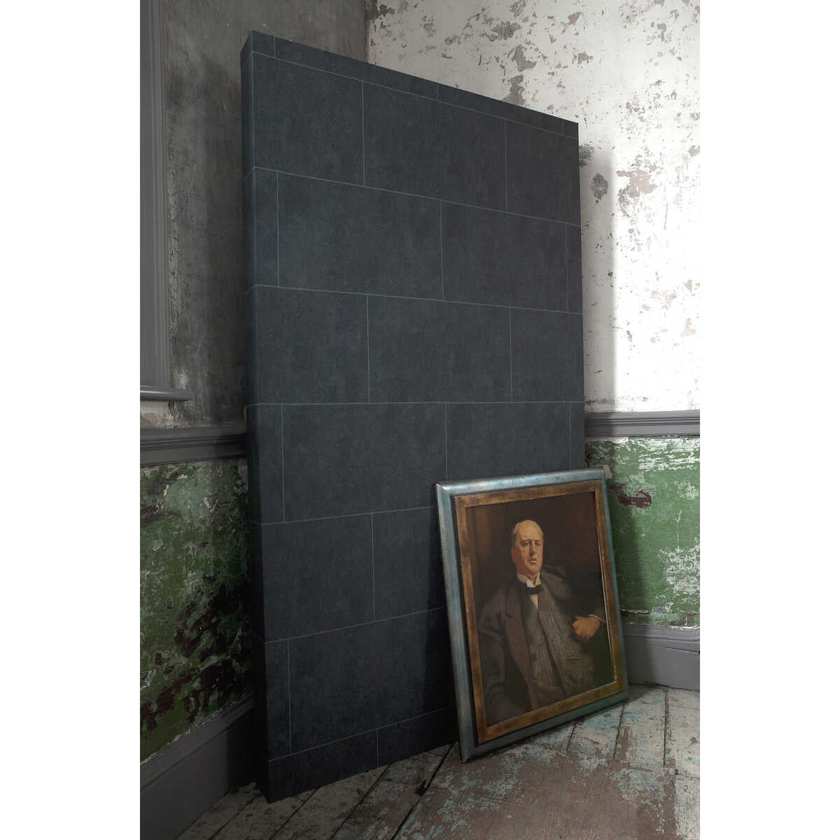 Stone Block - Black - COLE & SON Wallpaper