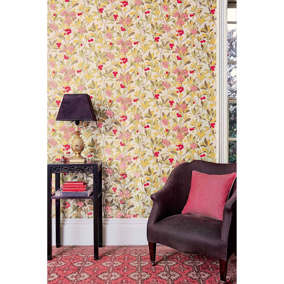 Strawberry Tree - Pink & Linen - Cole & Son Wallpaper