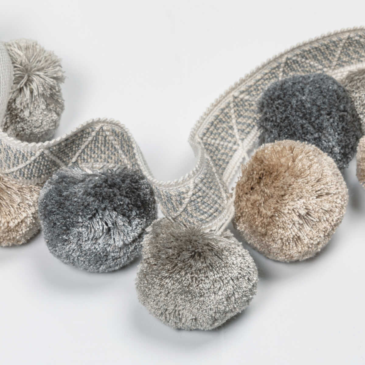 Phuket Poms - Pewter - KRAVET COUTURE Trim