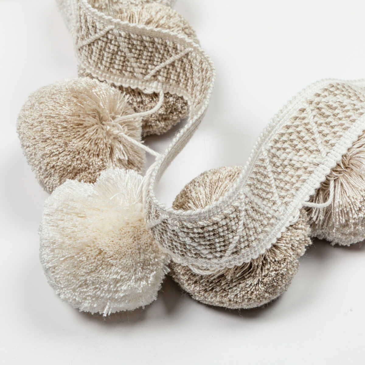 Phuket Poms - Stone - KRAVET COUTURE Trim