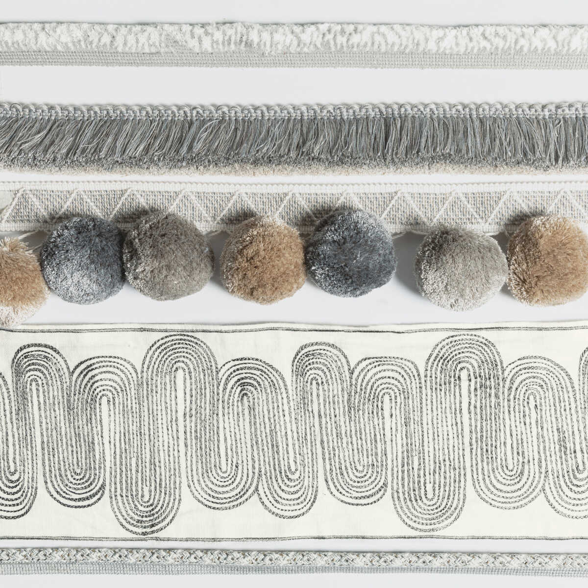 Ischia Tape - Platinum - KRAVET COUTURE Trim