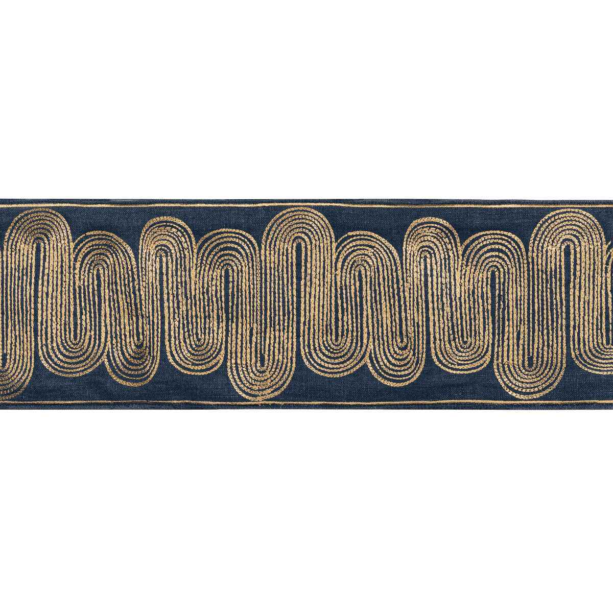 Ischia-Tape-Gold-Navy-Kravet-Couture-Trim - KRAVET COUTURE Trim