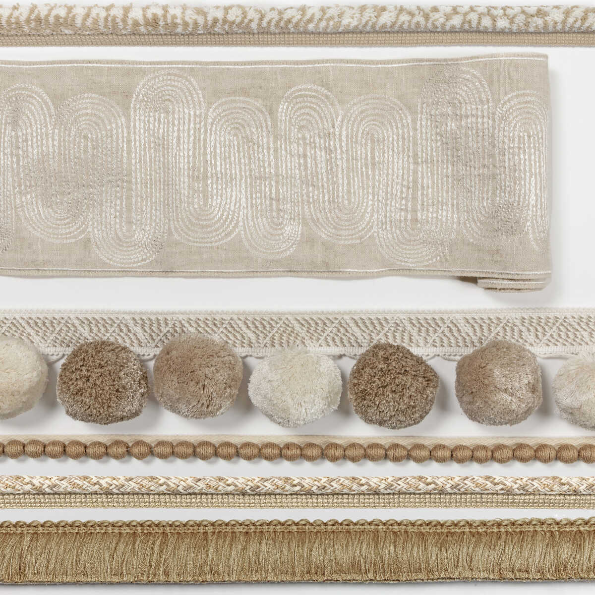 Tillandsia - Ivory/Natural - KRAVET COUTURE Trim
