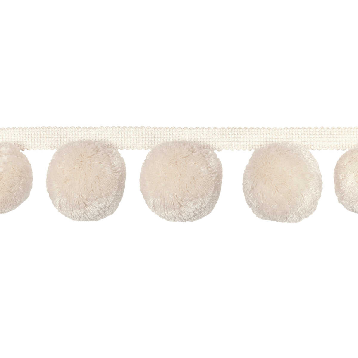 Jungle Poms - Ivory - KRAVET COUTURE Trim