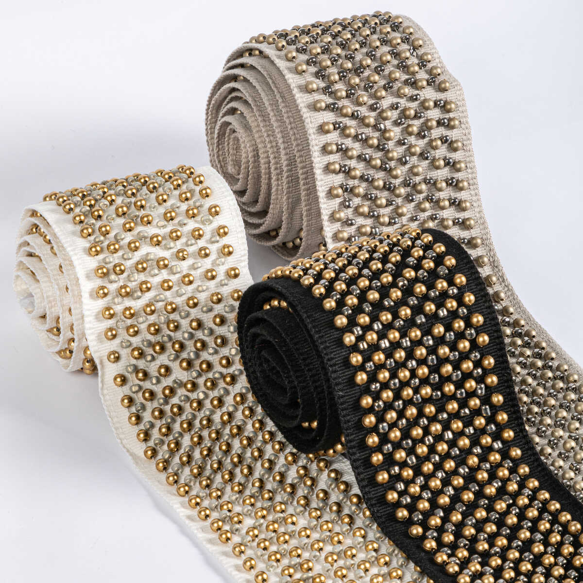 Galaxy Bead Tape - Noir - KRAVET COUTURE Trim