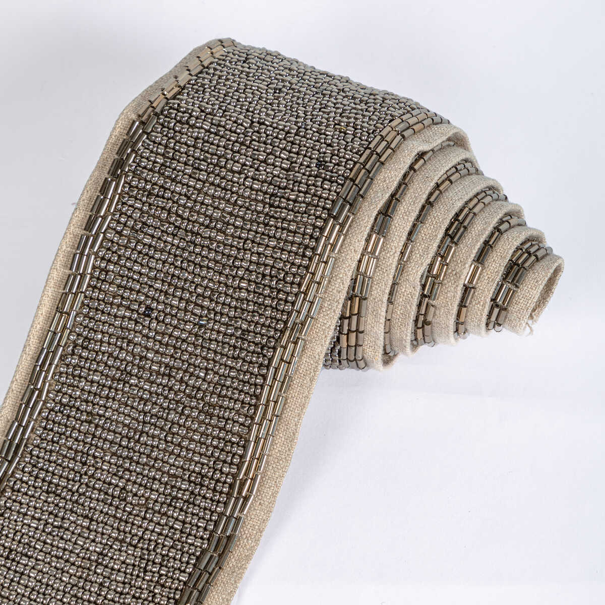 Luxe Bead Tape - Graphite - KRAVET COUTURE Trim