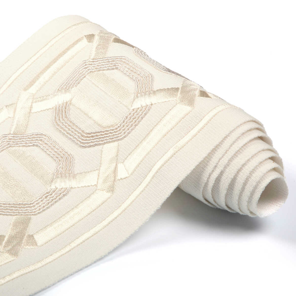 Octagon Wide Tape - Ivory - KRAVET COUTURE Trim