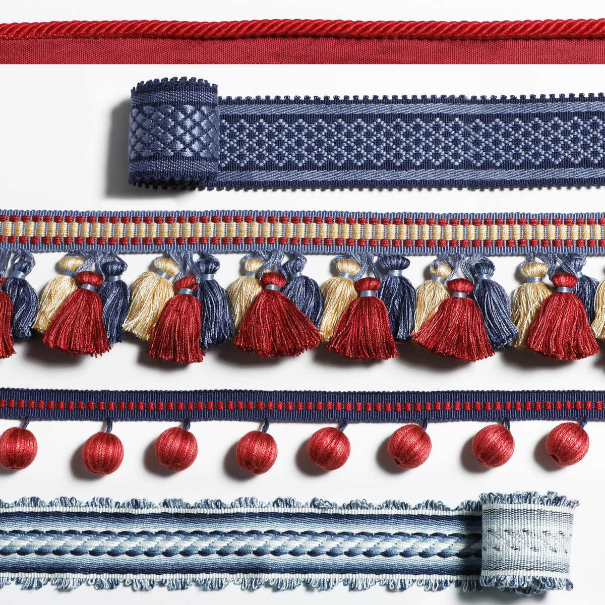 Bastille Braid - Navy - BRUNSCHWIG & FILS Trim