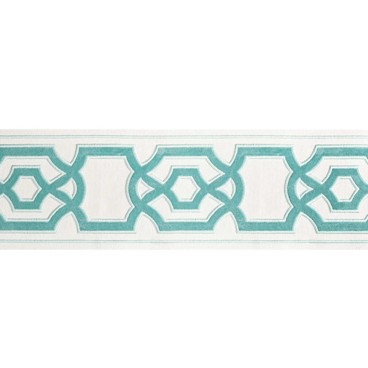 Cerise Tape - Aqua - BRUNSCHWIG & FILS Trim