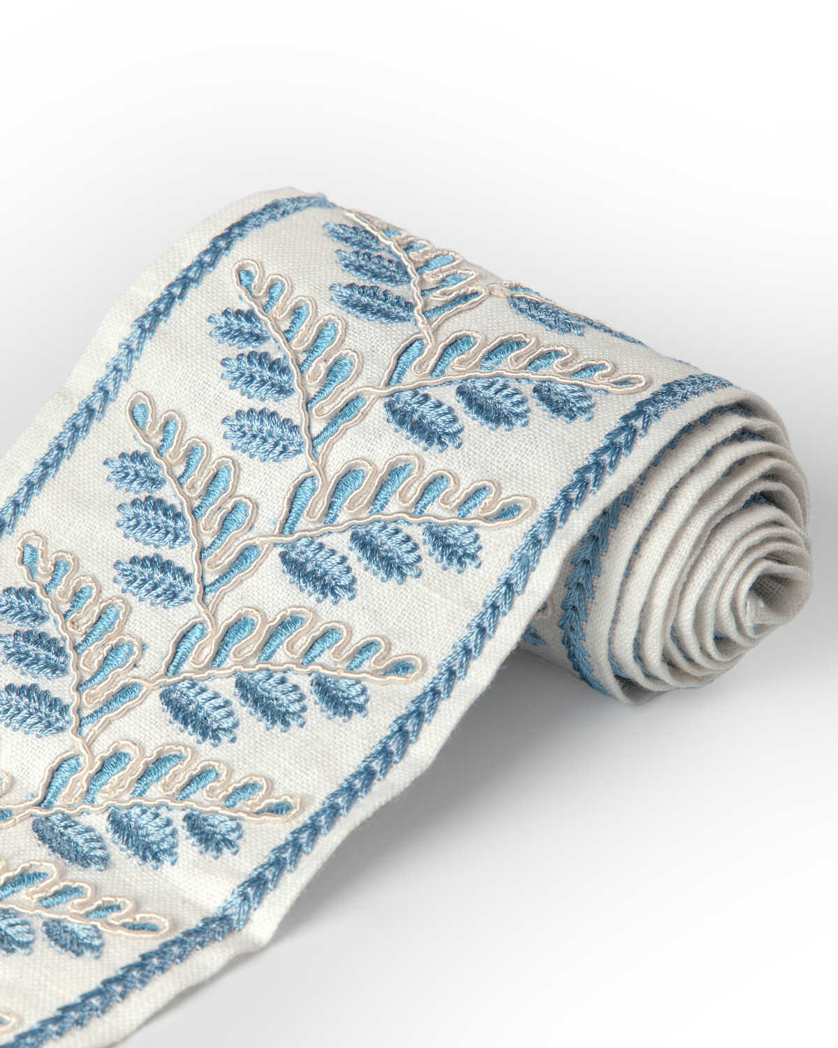 Fougere Border - Blue - BRUNSCHWIG & FILS Trim