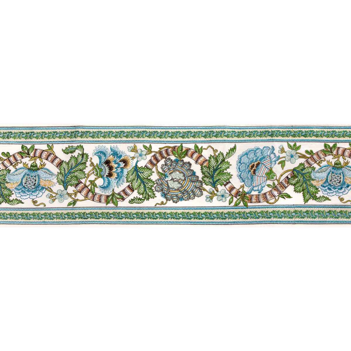 Lauris-Border-Aqua-Leaf-Brunschwig-Fils-Trim