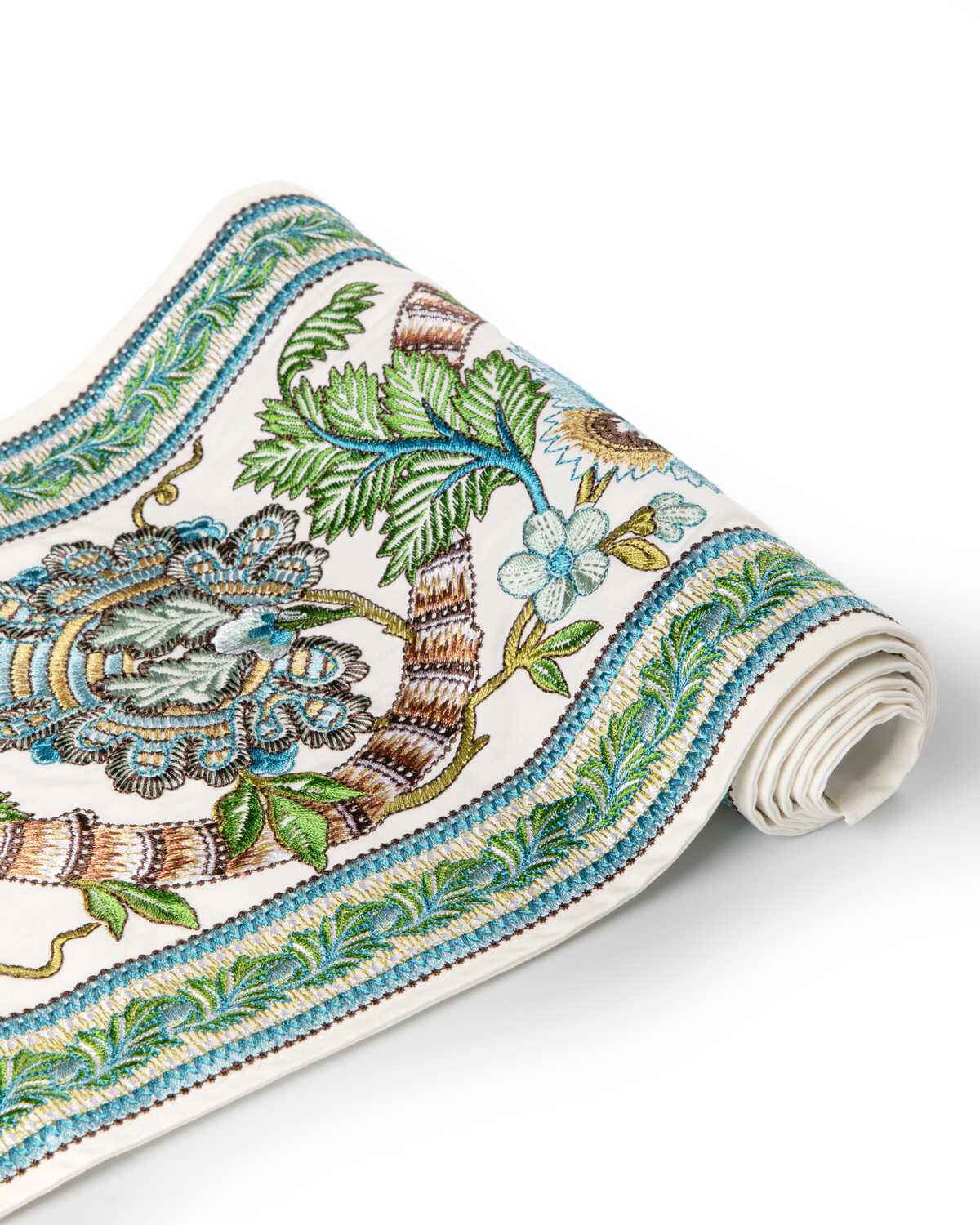 Lauris-Border-Aqua-Leaf-Brunschwig-Fils-Trim - BRUNSCHWIG & FILS Trim