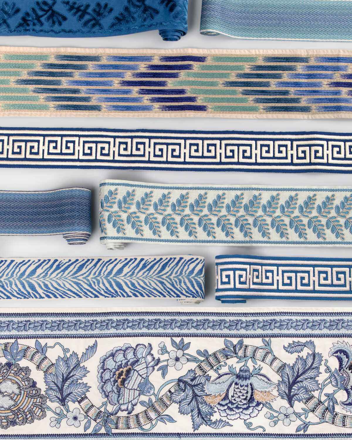 Cascade-Border-Blue-Sky-Brunschwig-Fils-Trim - BRUNSCHWIG & FILS Trim