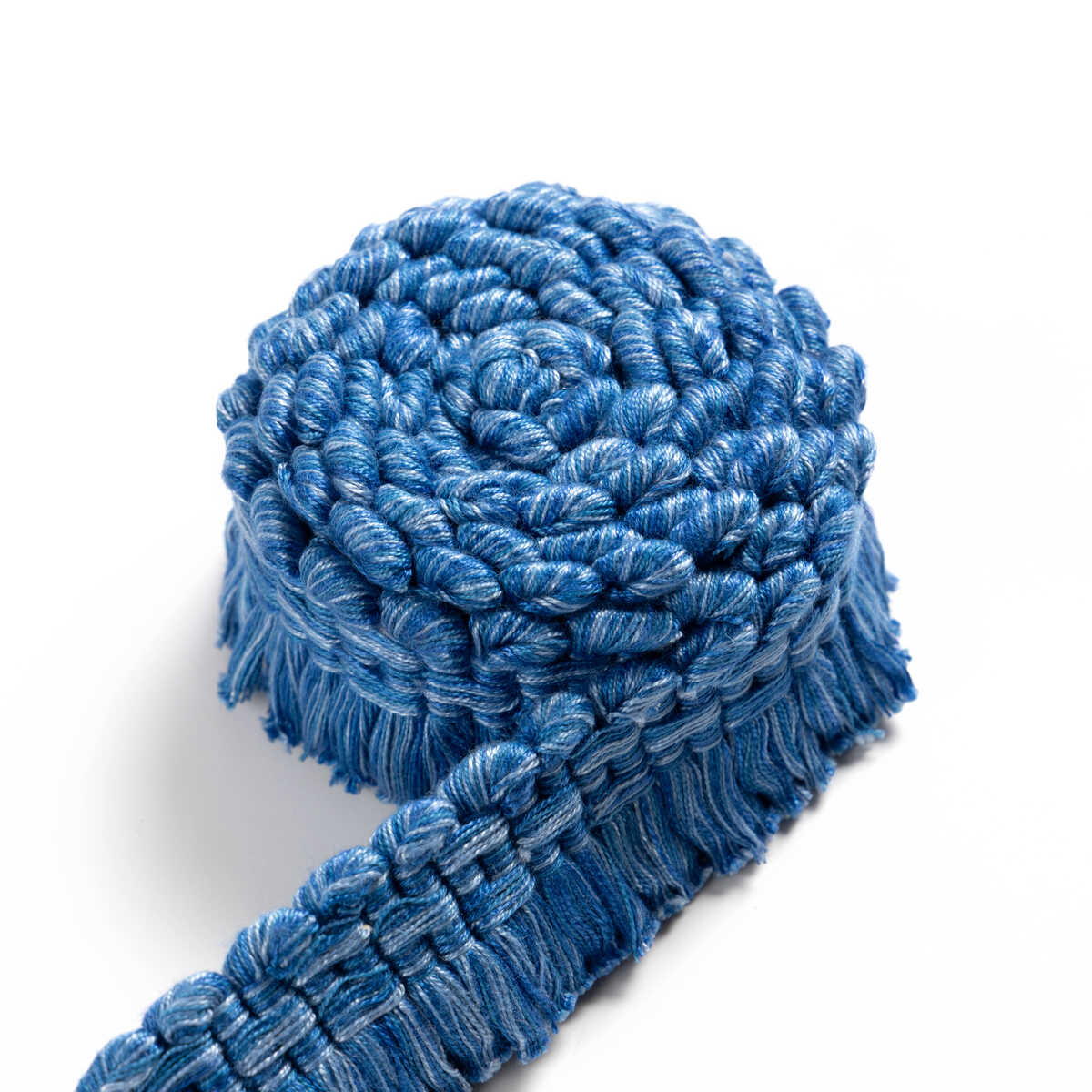 Montcel Brush Fringe - Blue - BRUNSCHWIG & FILS Trim