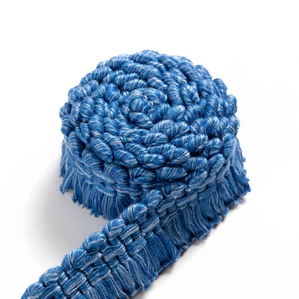 Montcel-Brush-Fringe-Blue-Brunschwig-Fils-Trim - BRUNSCHWIG & FILS Trim