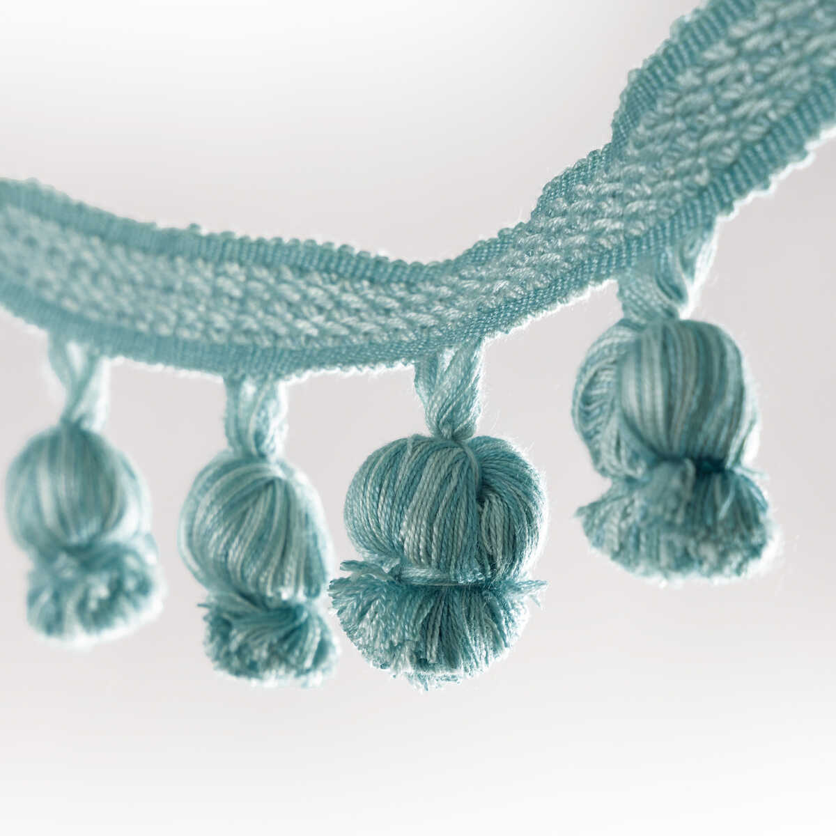 Montcel Pom Fringe - Aqua - BRUNSCHWIG & FILS Trim